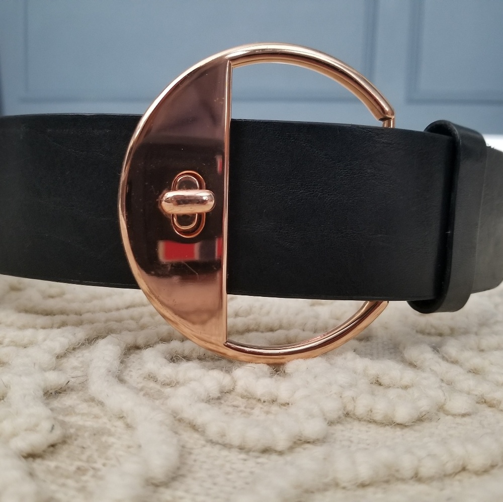 Reiss rose gold belt